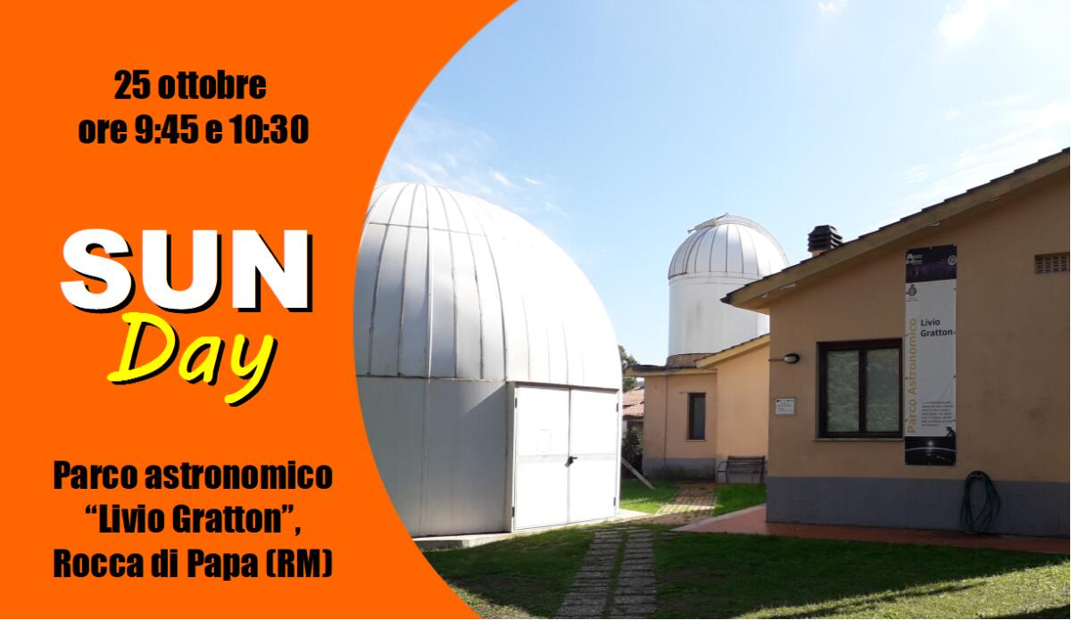 Eclissi parziale di Sole questo martedì 25 ottobre: “Sun Day” al Parco astronomico di Rocca di Papa. - 
