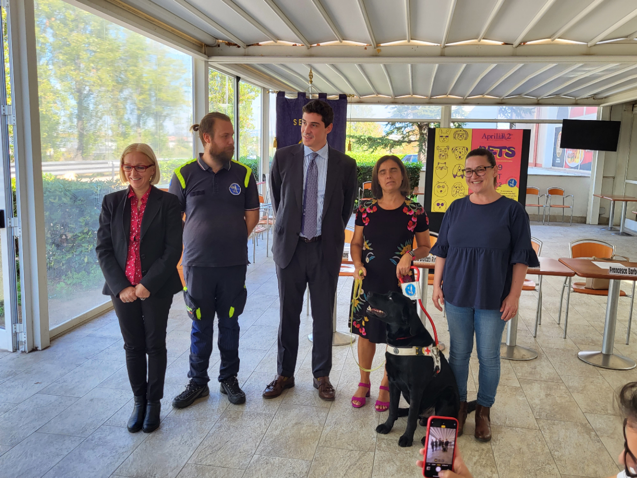 la consegna del cane guida