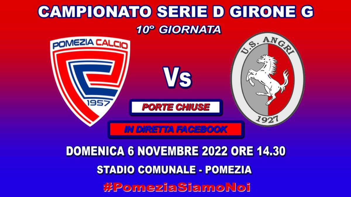 Calcio serie D - Il Pomezia ospita l'Angri. Diretta Facebook dell'incontro - 