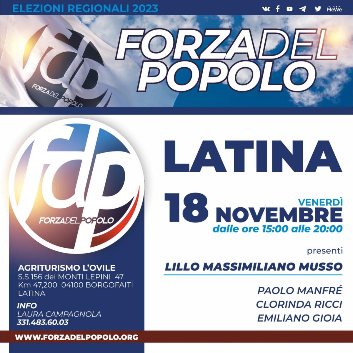 Forza del Popolo incontra i cittadini a Borgo Faiti - 