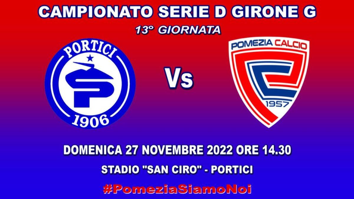 Il Pomezia atteso allo stadio San Ciro di Portici - 