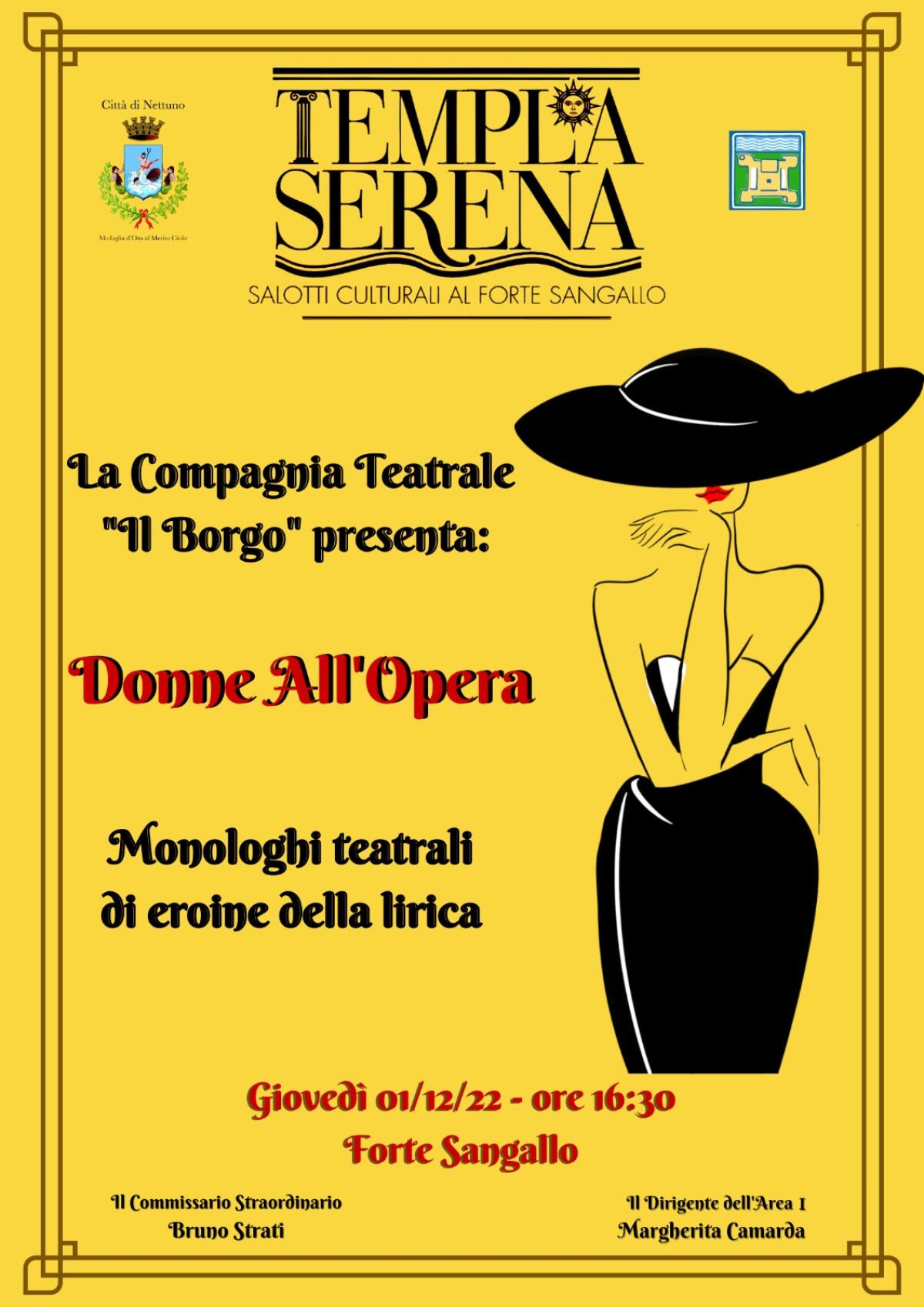 Rassegna “Templa Serena” a Nettuno: appuntamento con la compagnia teatrale “Il Borgo”. - 