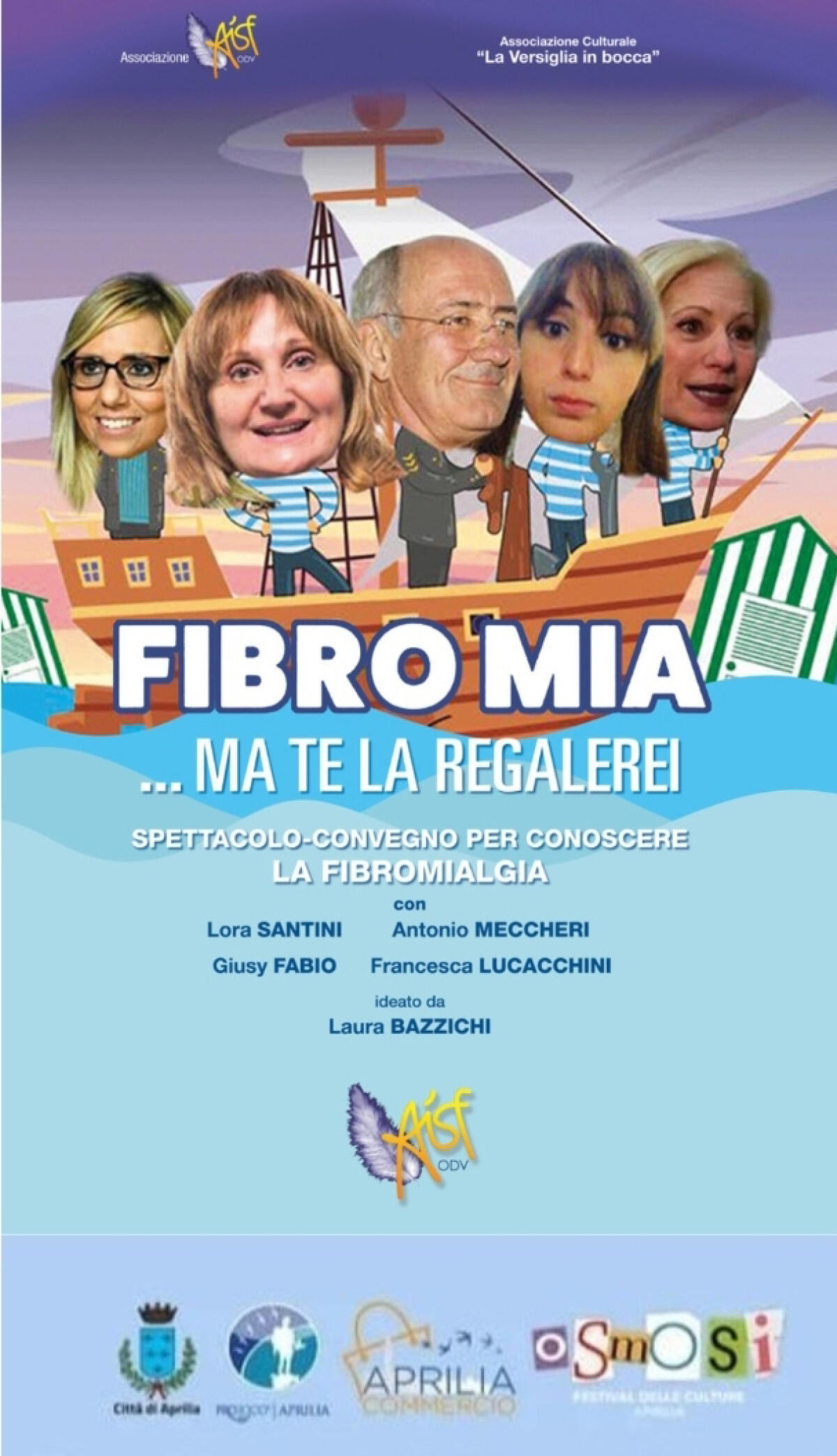 “Fibro mia…ma te la regalerei”, oggi pomeriggio alle 16.30 al CulturAprilia - 