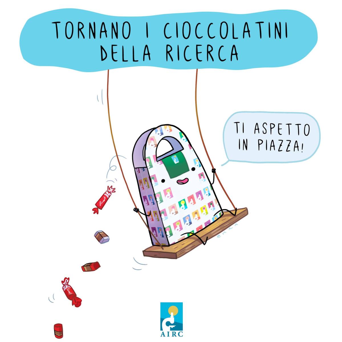 Questo sabato 12 novembre i volontari di Fondazione AIRC tornano nelle piazze con i “Cioccolatini della Ricerca”. - 