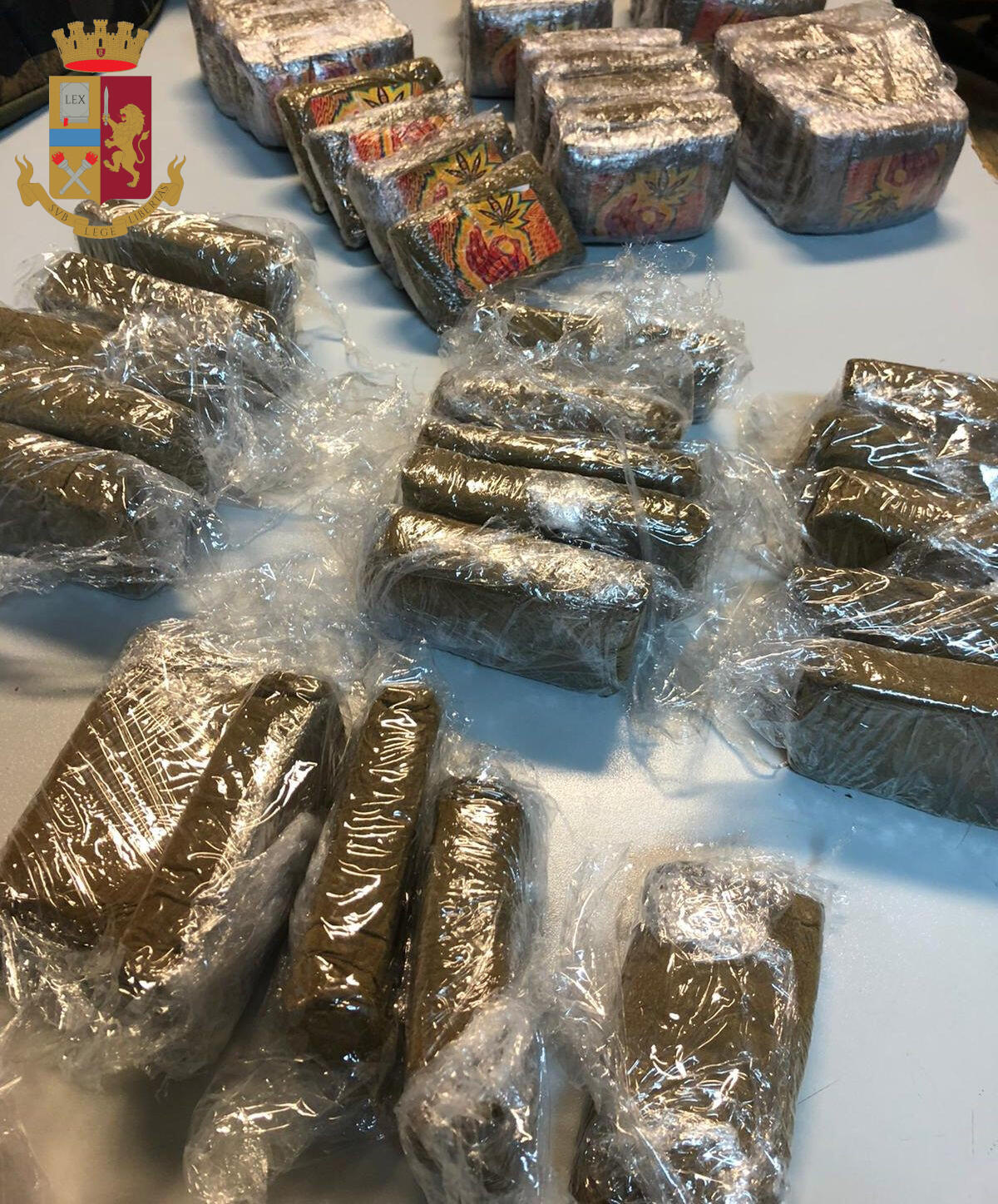 “Stretta” della Questura di Roma sui reati legati alla droga: 27 arresti in provincia e 7 Kg di stupefacente sotto sequestro. - 