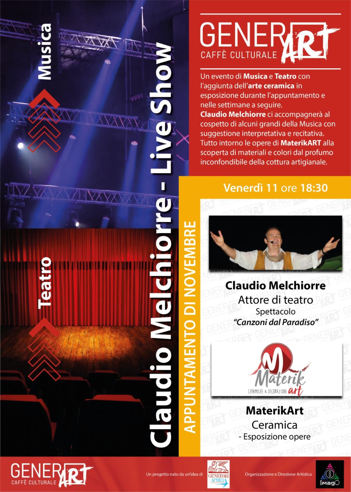 All’Agenzia Generali di via Verdi ad Aprilia un nuovo evento “GenerArt”: “Canzoni dal Paradiso” e Materikart in connubio artistico. - 