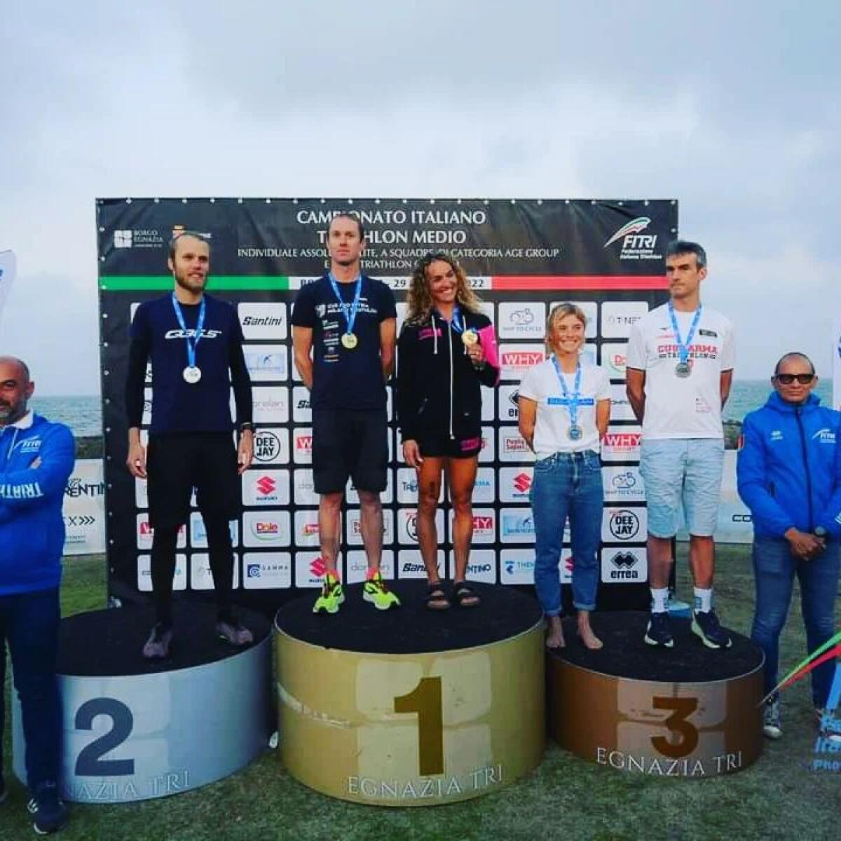 L'anziate Maria Caciotti medaglia d’Oro ai Campionati Italiani di Triathlon medio, sulla distanza mezzo Ironman. - 