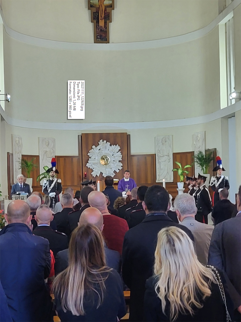 i funerali del Vice Brigadiere Vincenzo Scala