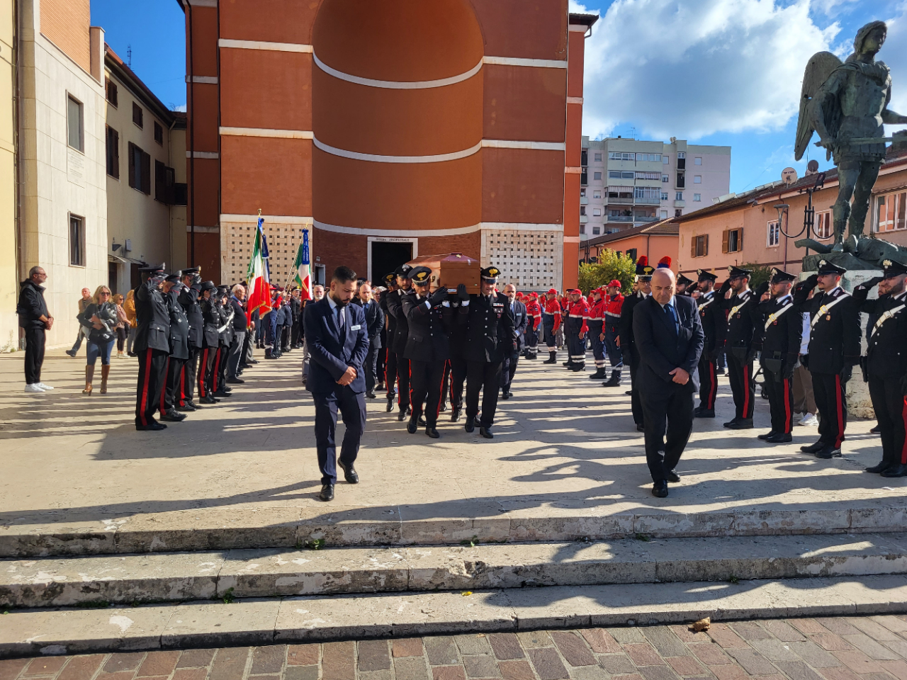 i funerali del Vice Brigadiere Vincenzo Scala