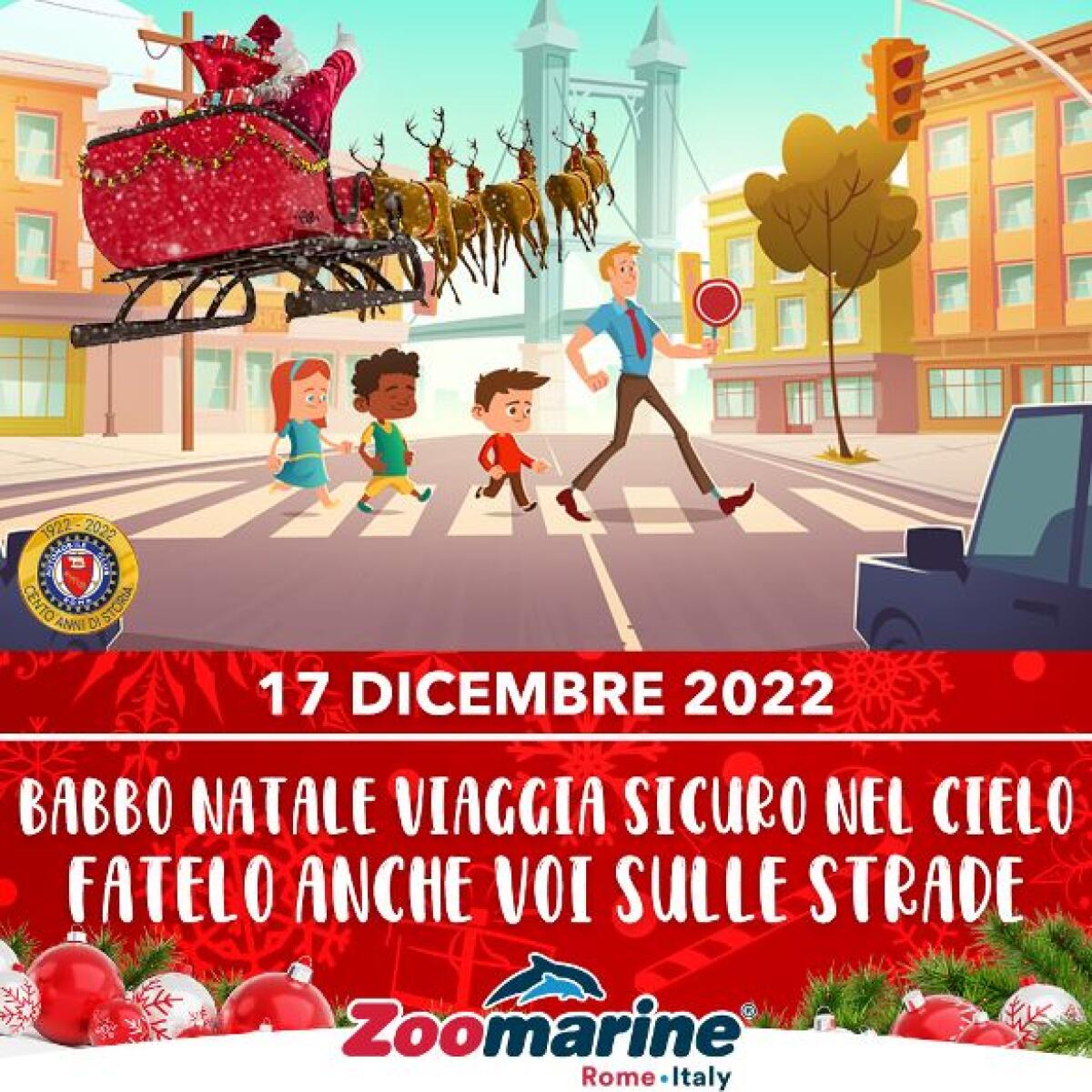 La sicurezza stradale diventa un gioco con Babbo Natale. Zoomarine e Aci Roma insieme per una festa gioiosa e sicura per tutta la famiglia - 