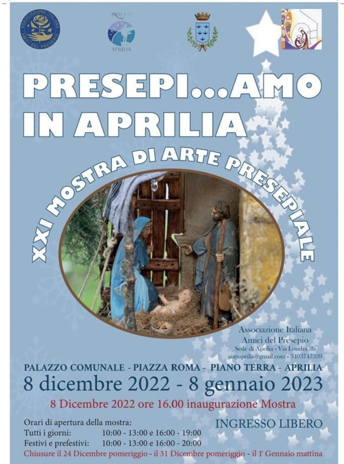 “Presepi…AmoInAprilia”: sino al prossimo 8 Gennaio ad Aprilia la mostra di arte presepiale. - 