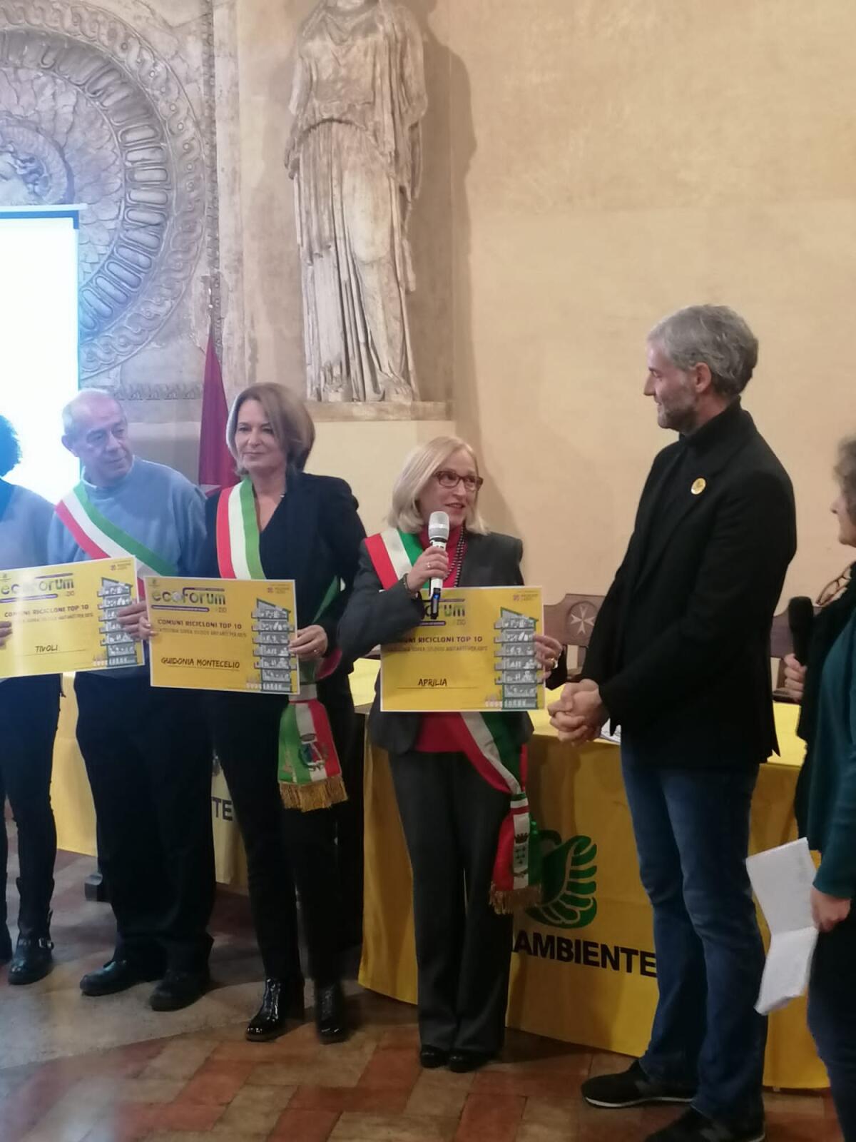 Rifiuti - Aprilia tra i Comuni ricicloni top 10 della Regione Lazio - 