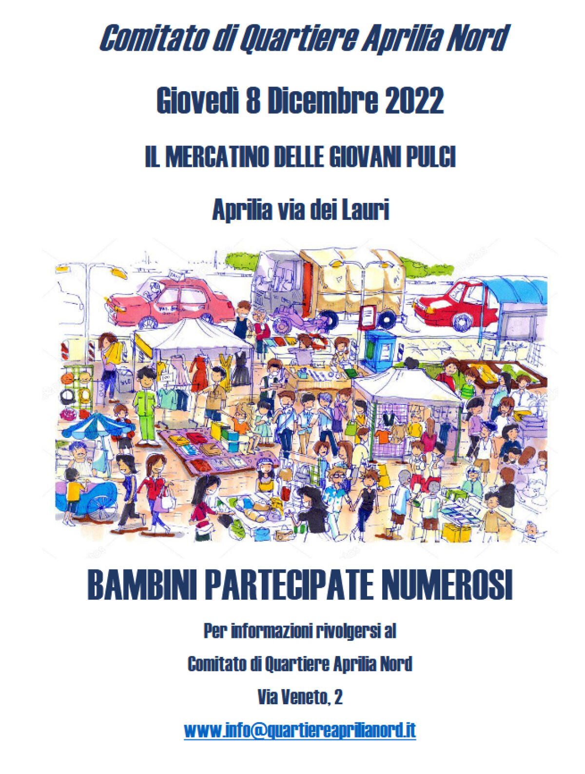 Atteso ad Aprilia il Mercatino delle giovani Pulci - 