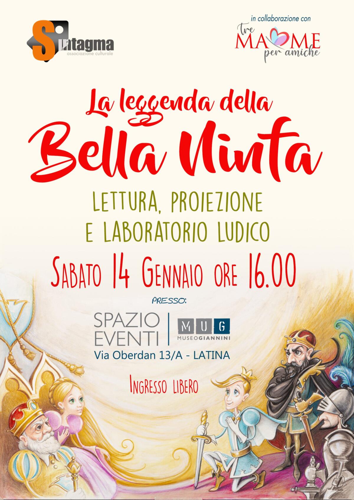 LATINA - "La leggenda della Bella Ninfa” oggi incontra i bambini e gioca con loro. - 