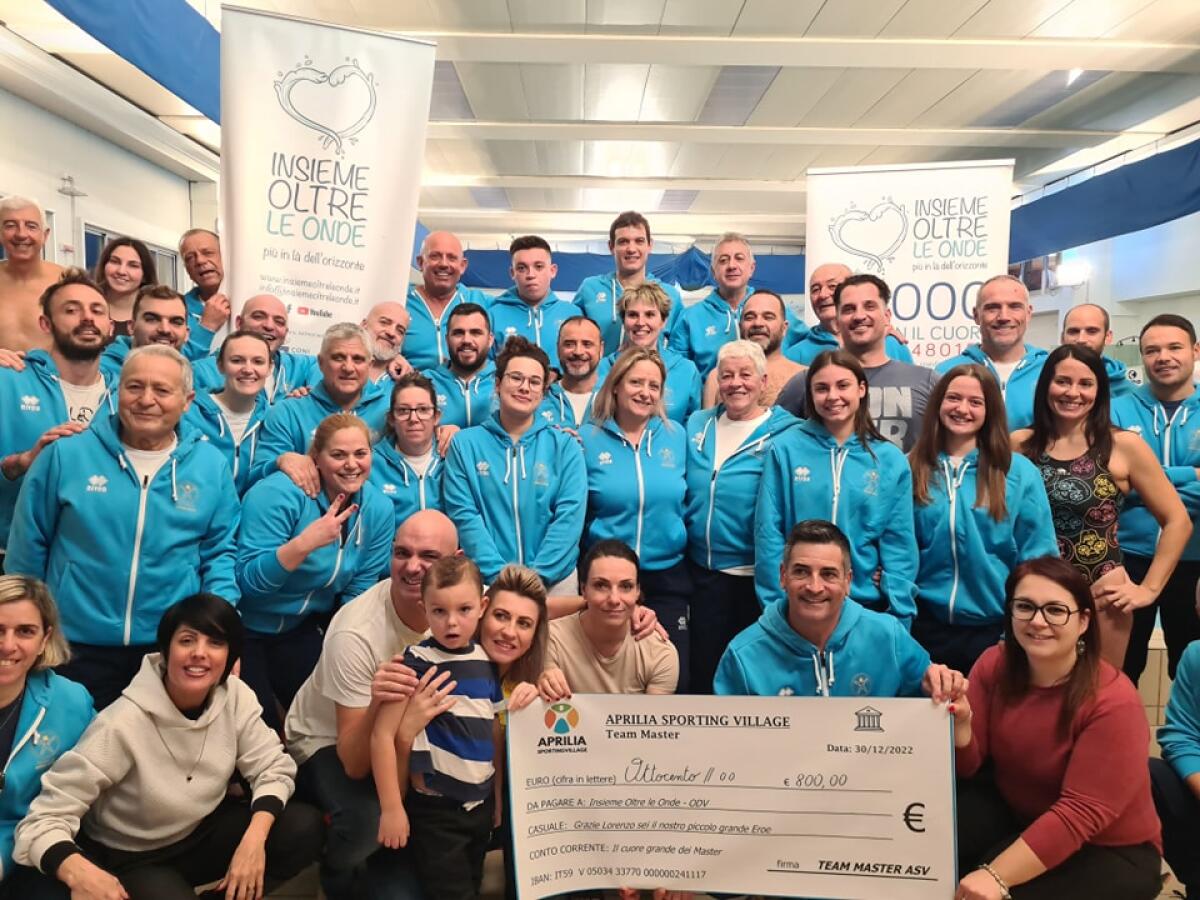 All’Aprilia Sporting Village maratona di nuoto a favore dell’’associazione “Insieme oltre le onde”. - 
