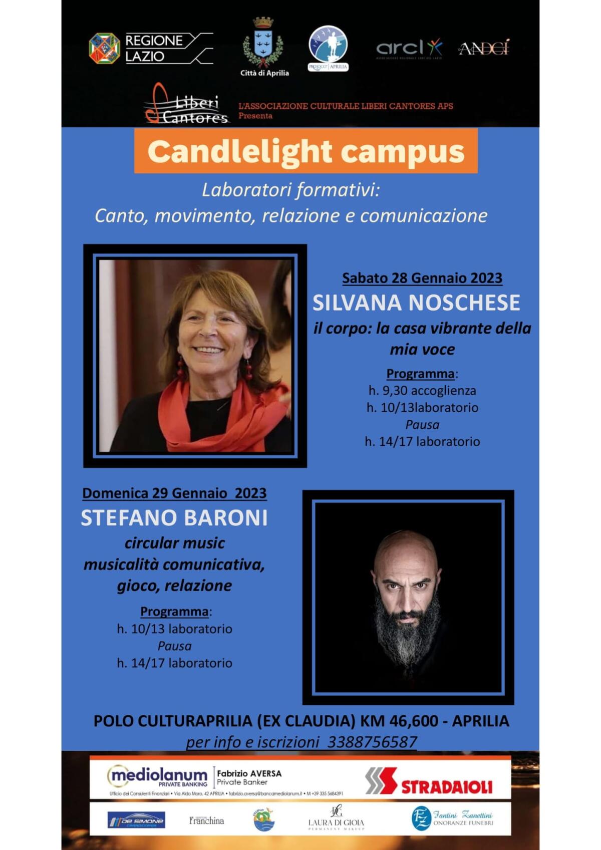 Candlelight Campus: due giornate di approfondimento con l’Associazione Liberi Cantores di Aprilia. - 