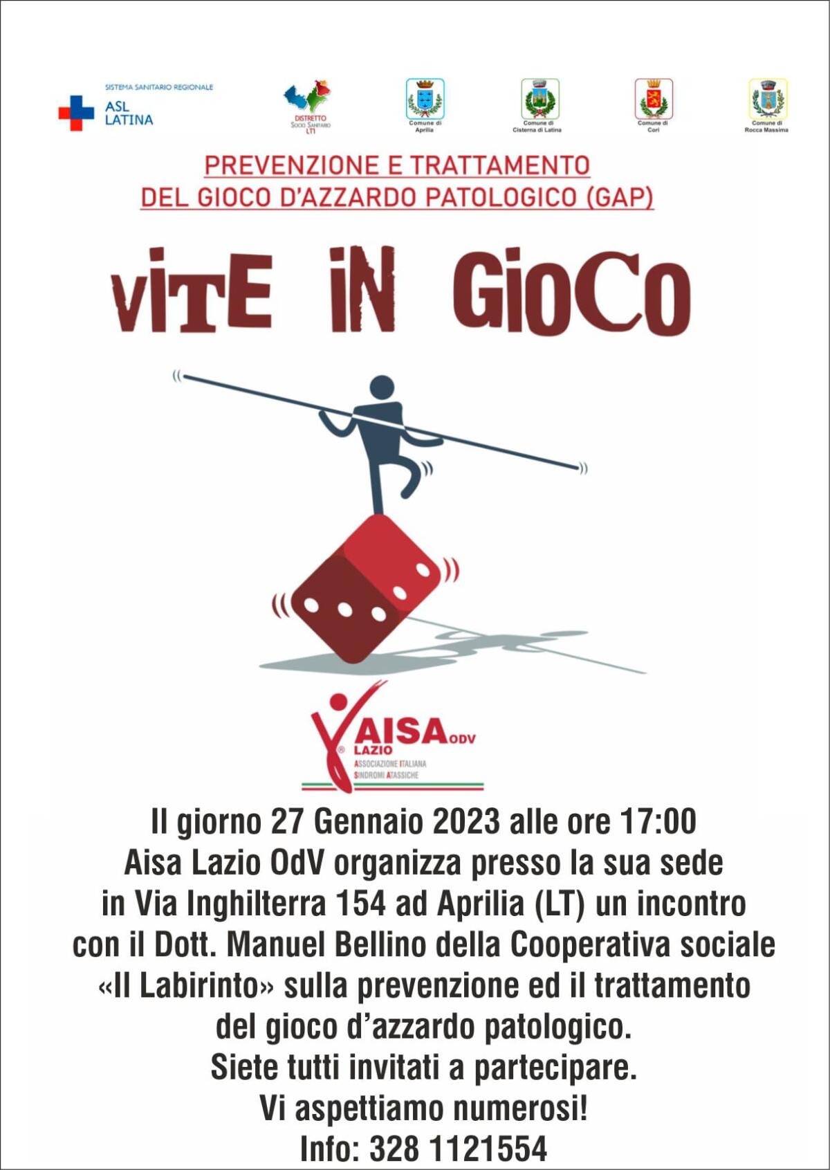 Contrasto al gioco d'azzardo: incontro ad Aprilia in via Inghilterra - 