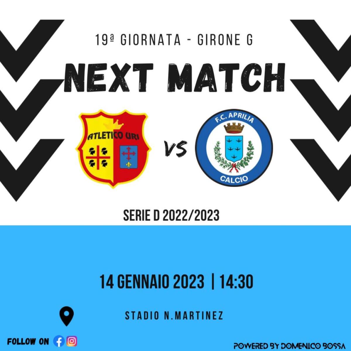 Calcio di serie D, girone G: l’Aprilia oggi in campo nell’anticipo contro l’Atletico Uri. - 