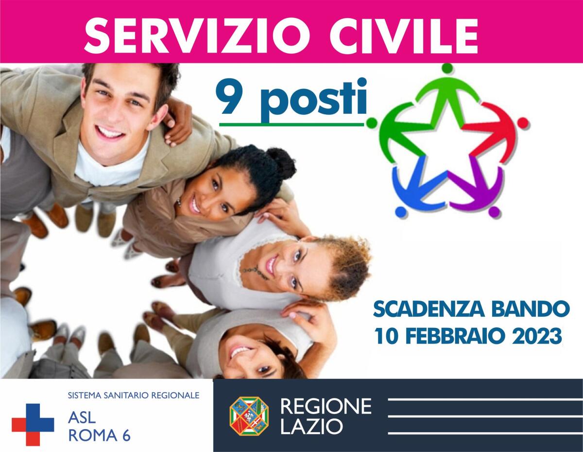 La Asl Roma6 cerca 9 giovani da impegnare nel progetto di servizio civile. - 