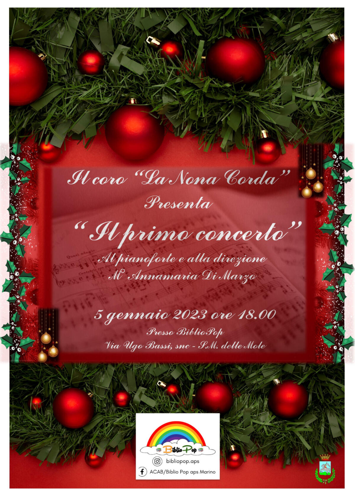 Questo giovedì a Marino il concerto del coro “La Nona Corda” di Santa Maria delle Mole. - 