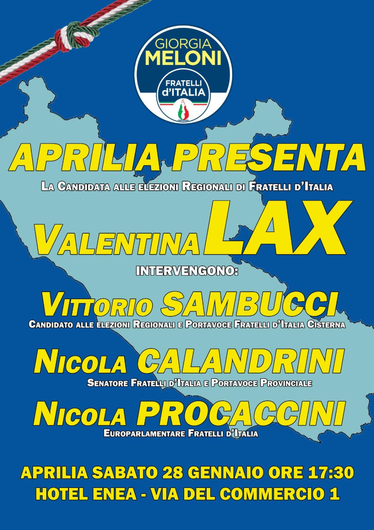 Regionali, presentazione ufficiale per l'apriliana Valentina Lax - 