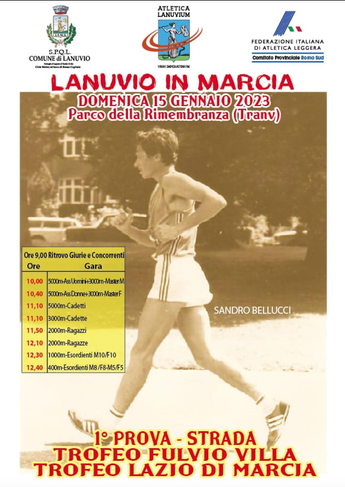 Lanuvio in marcia, appuntamento domenica 15 gennaio - 