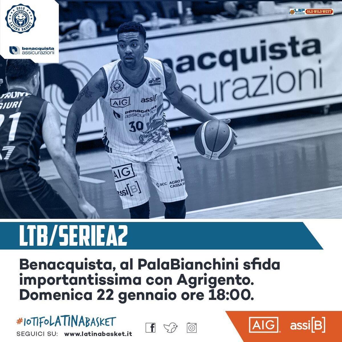 Basket, serie A2: Latina torna a giocare tra le mura amiche contro Agrigento. - 