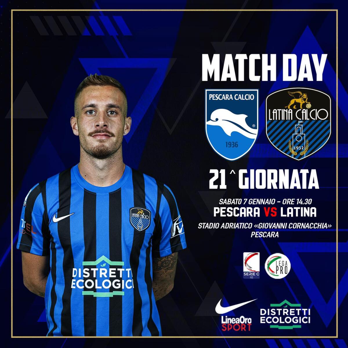 Trasferta abruzzese per il Latina Calcio - 