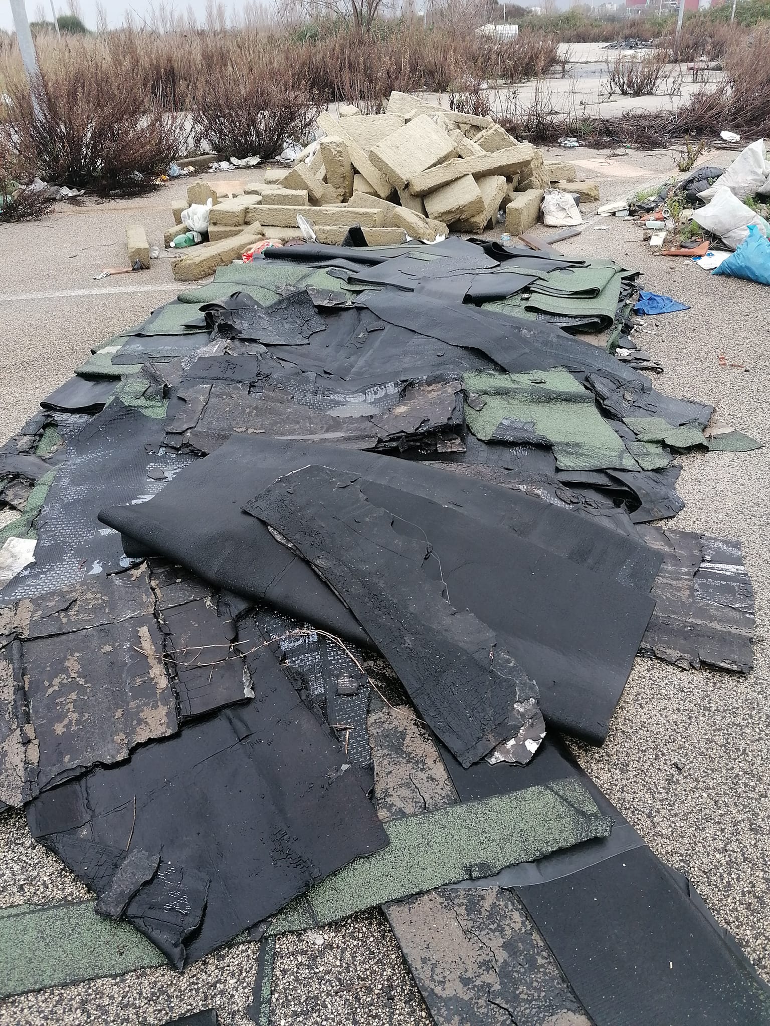 Galleria 1 del post: L’area intorno alla Turbogas una discarica a cielo aperto. La denuncia del Comitato di Quartiere Campo di Carne.