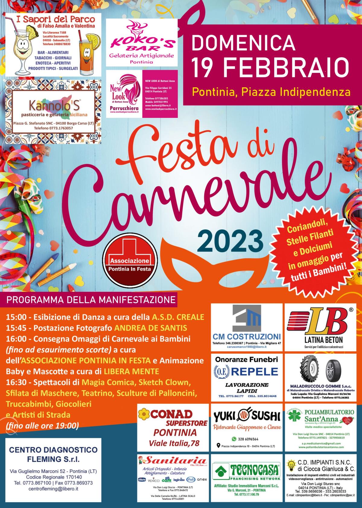 Festa di Carnevale questa domenica a Pontinia - 