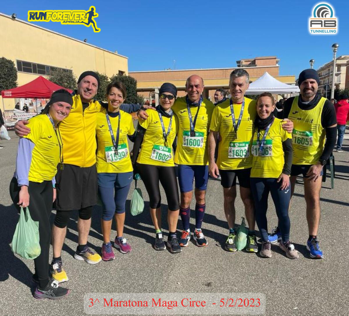 Maratona Maga Circe, 5 atleti della Runforever Aprilia sul podio tra premi assoluti e premi di categoria. - 