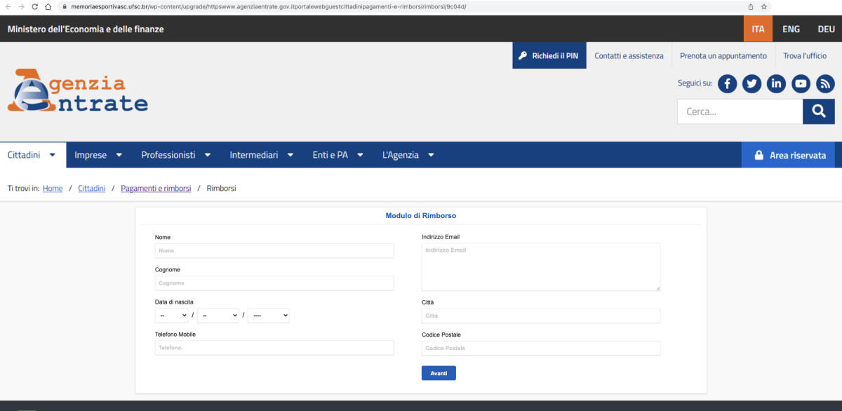 Attenzione: Finte mail dell'Agenzia delle Entrate promettono rimborsi e chiedono di cliccare su un link - 