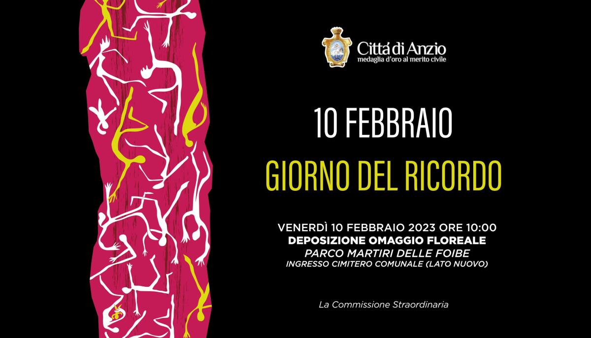 Giorno del Ricordo, ad Anzio cerimonia al Parco Martiri delle Foibe. - 