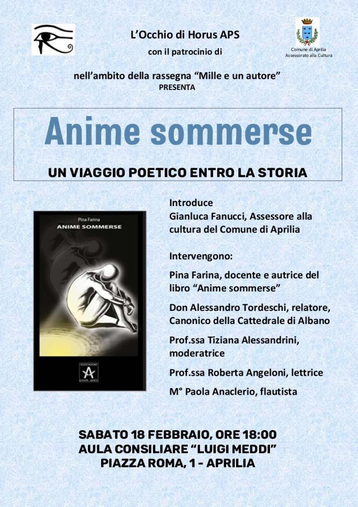 Aprilia - “Anime sommerse”, il libro della professoressa Pina Farina - 