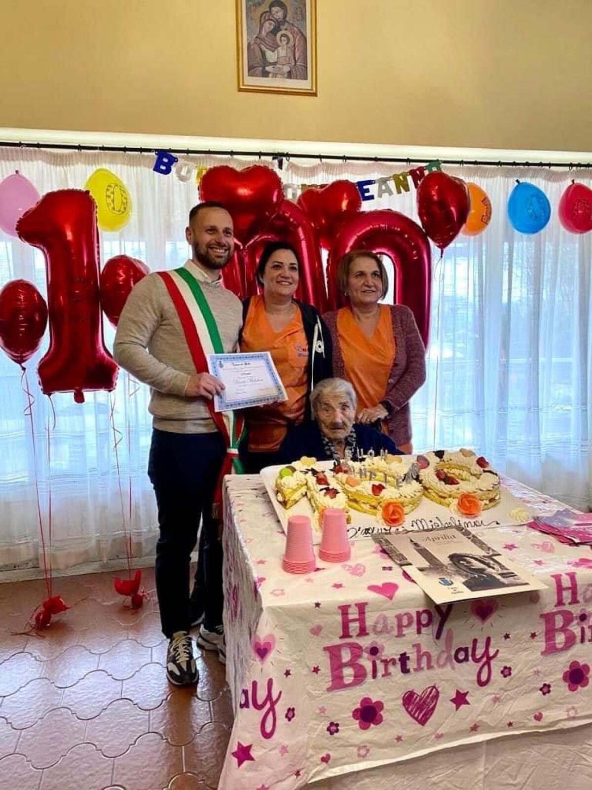 Ad Aprilia la signora Michelina Ruscito compie 100 anni - 
