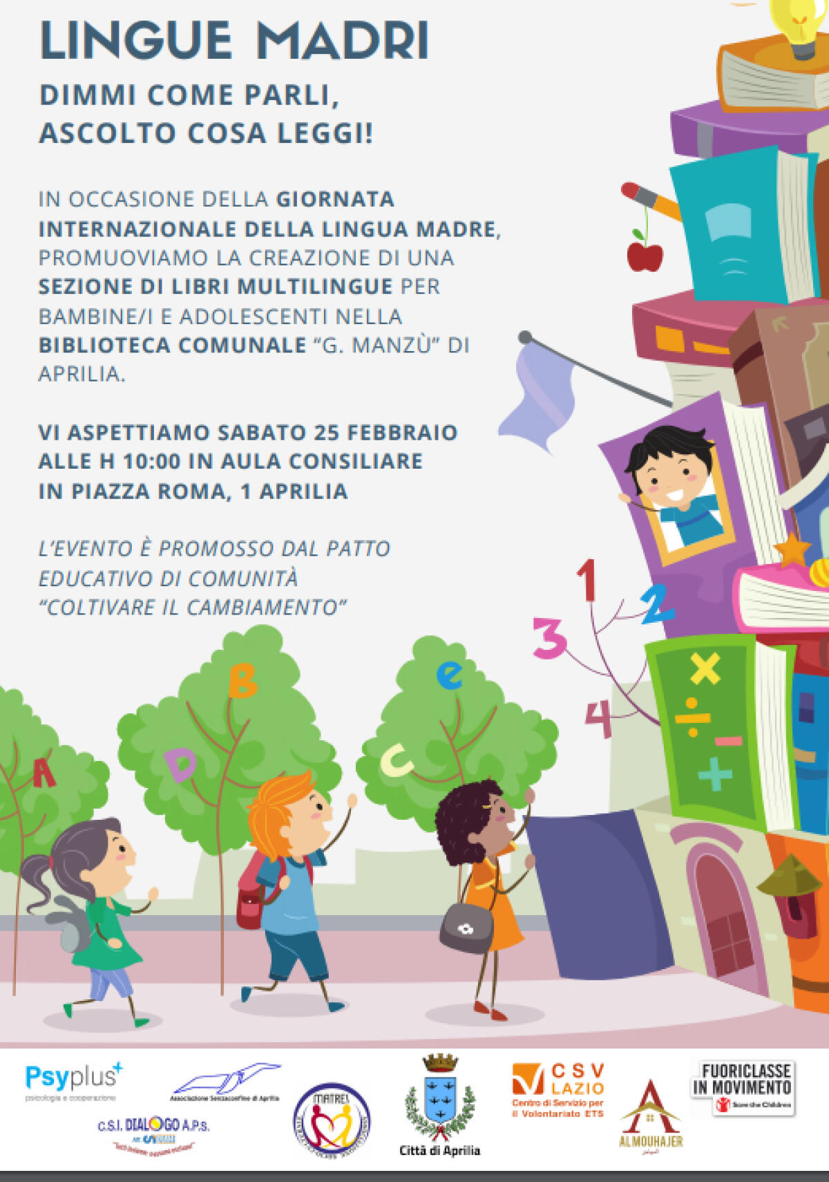 Giornata internazionale della lingua madre, ad Aprilia un evento in aula consiliare - 