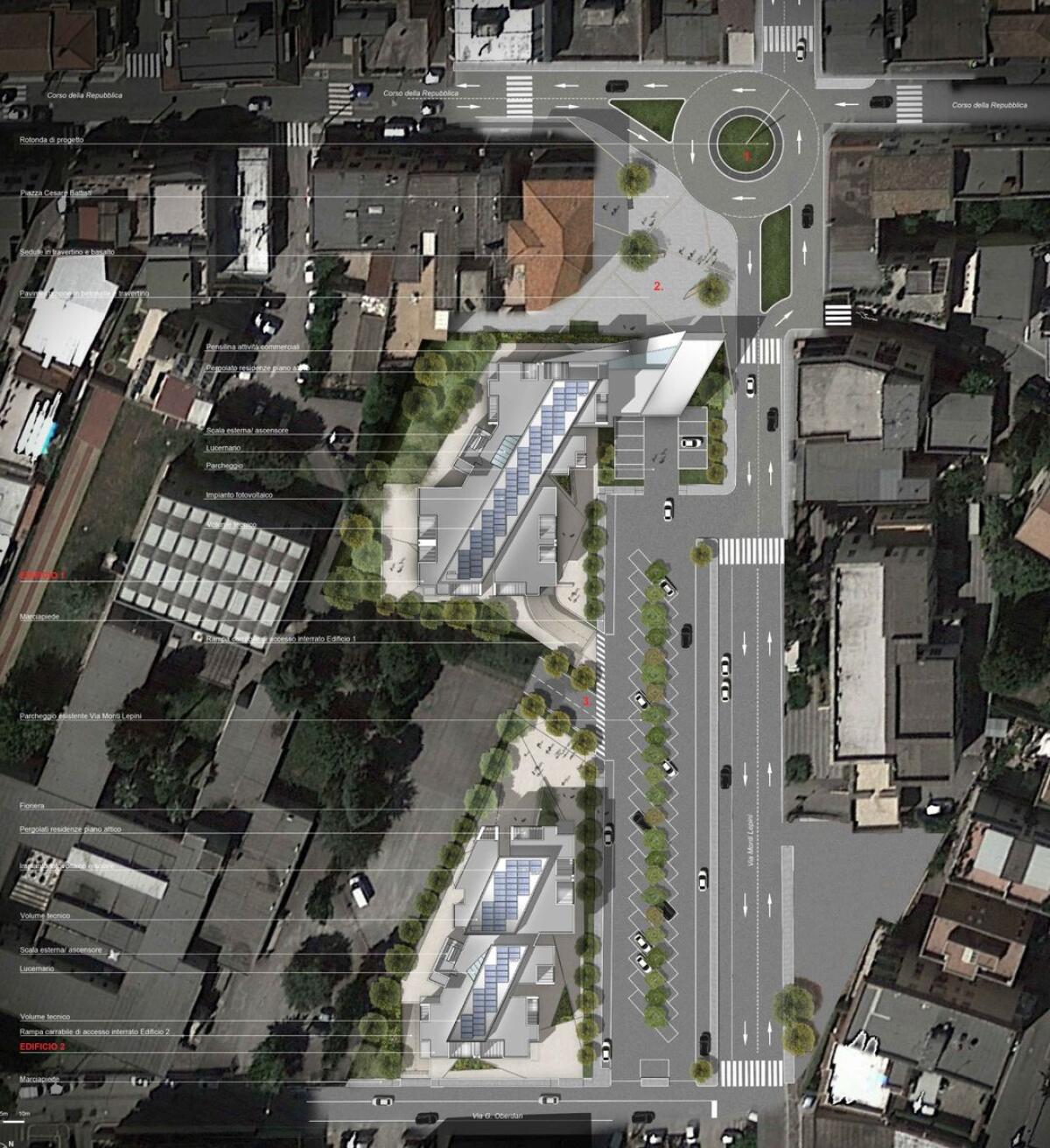 A Cisterna avviati i lavori di riqualificazione di Piazza Battisti. Dov’era il distributore sorgerà una rotatoria. - 