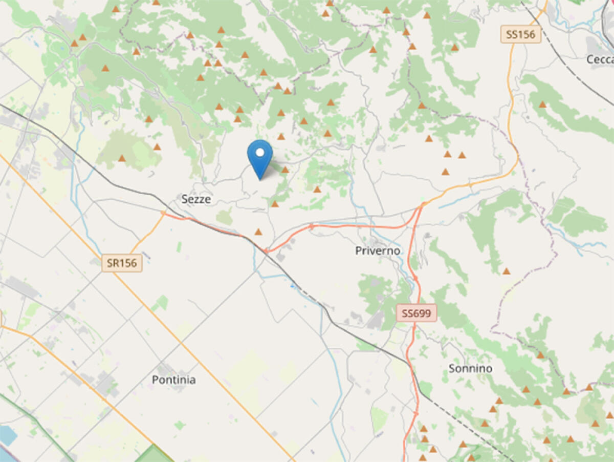 La terra trema in provincia di Latina: scossa di terremoto, con epicentro a Sezze. - 