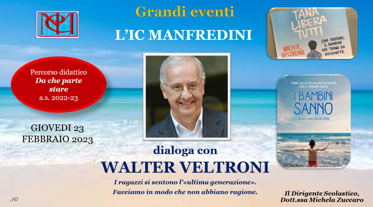 "Da che parte stare", all'Istituto Manfredini di Pontinia l'incontro con Walter Veltroni - 