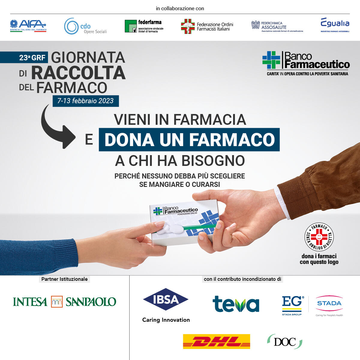 “Settimana della raccolta del farmaco”: 33 farmacie aderenti in provincia di Latina, 7 delle quali ad Aprilia. - 
