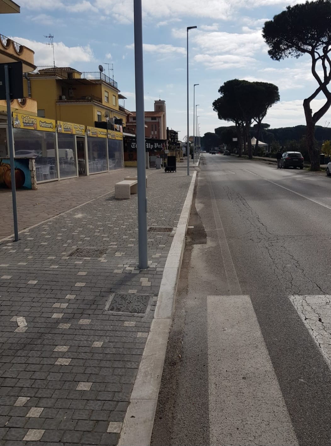 la litoranea a Lido dei Pini