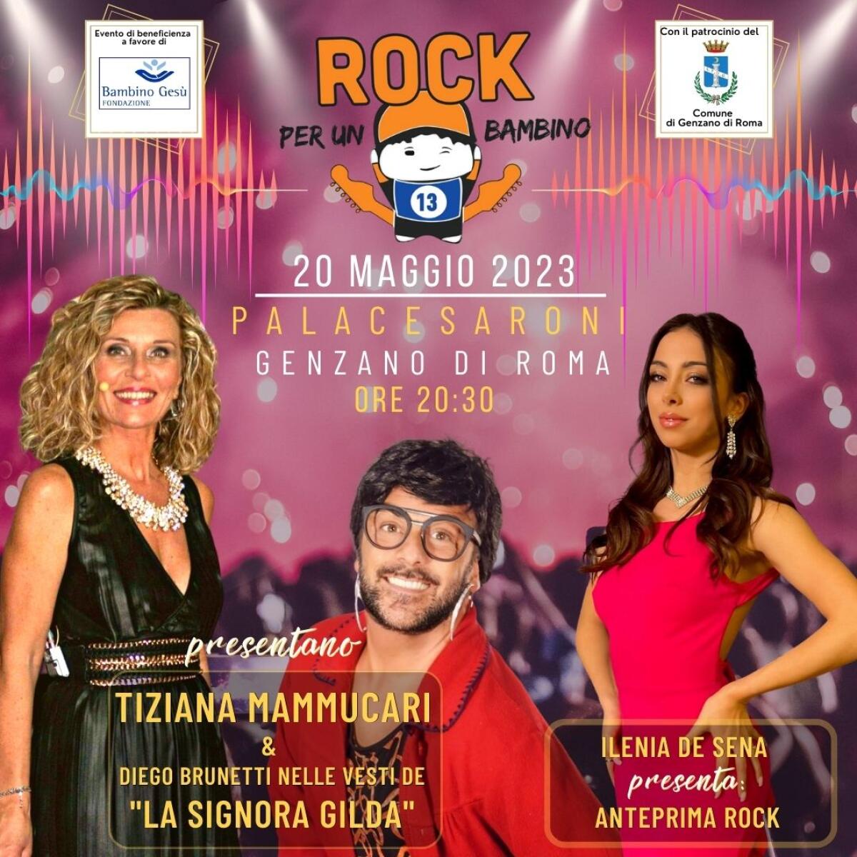 Il 20 maggio al Pala Cesaroni di Genzano torna "Rock per un bambino" - 