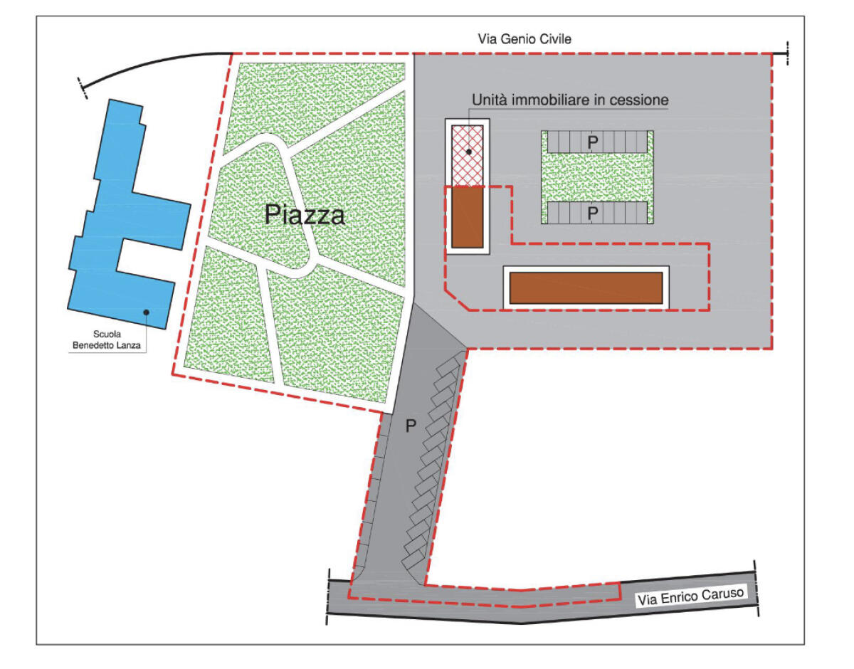 Una nuova piazza a Campo di Carne, l'ok in Giunta alla proposta - 