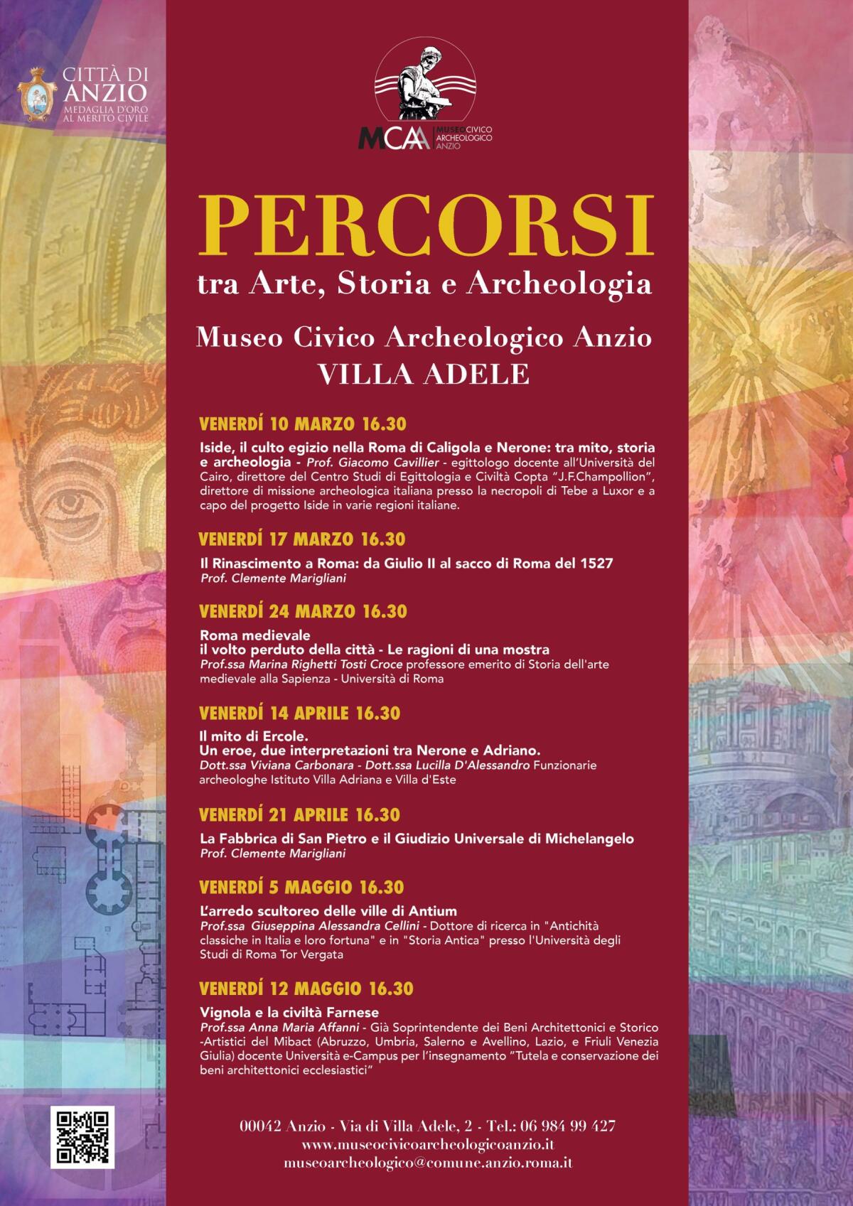 Dal 10 marzo al 12 maggio ad Anzio prende vita il progetto “Percorsi, tra Arte, Storia ed Archeologia”. - 