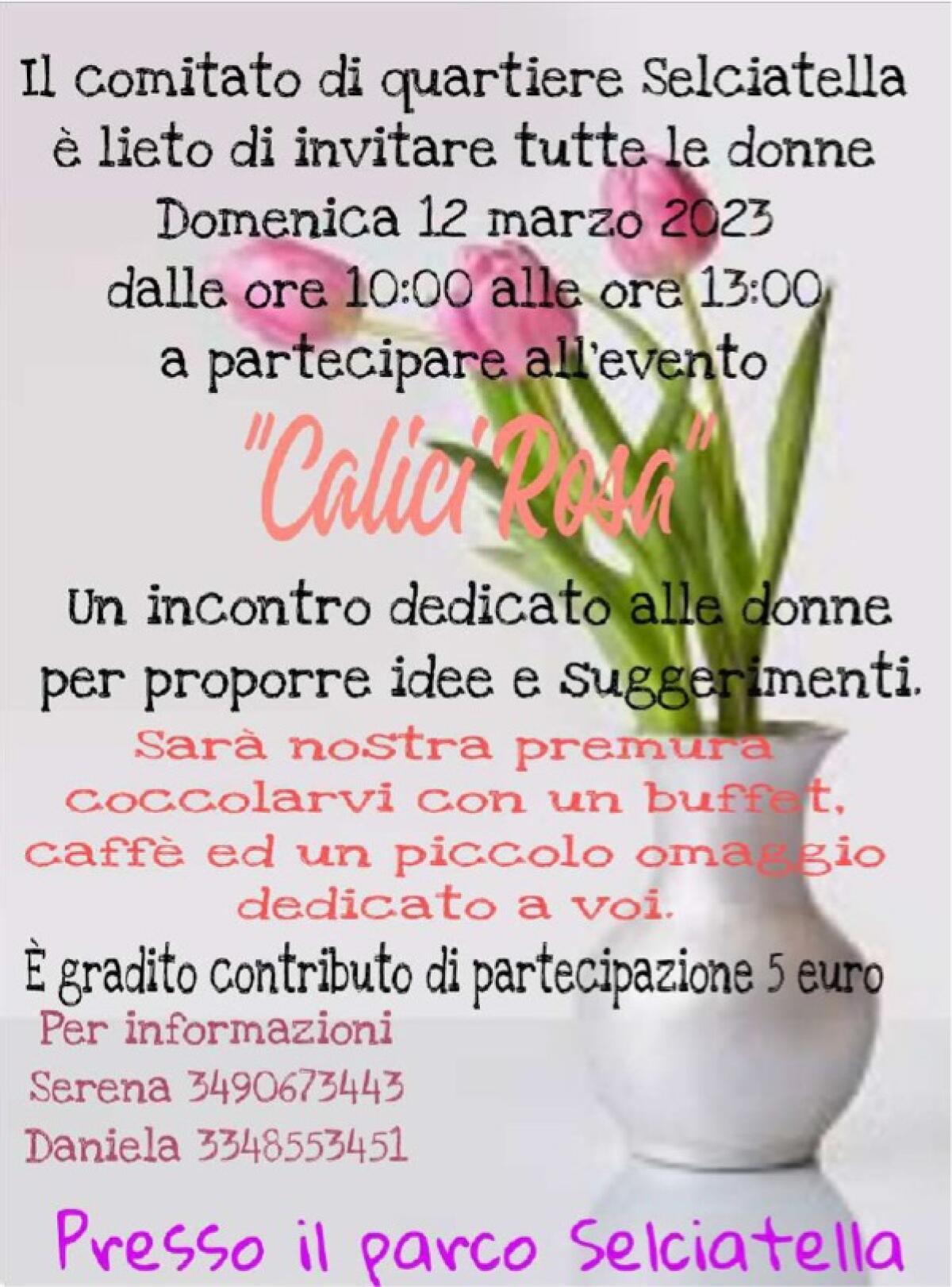 Aprilia - "Calici Rosa": al parco di via Selciatella l'evento dedicato alle donne - 