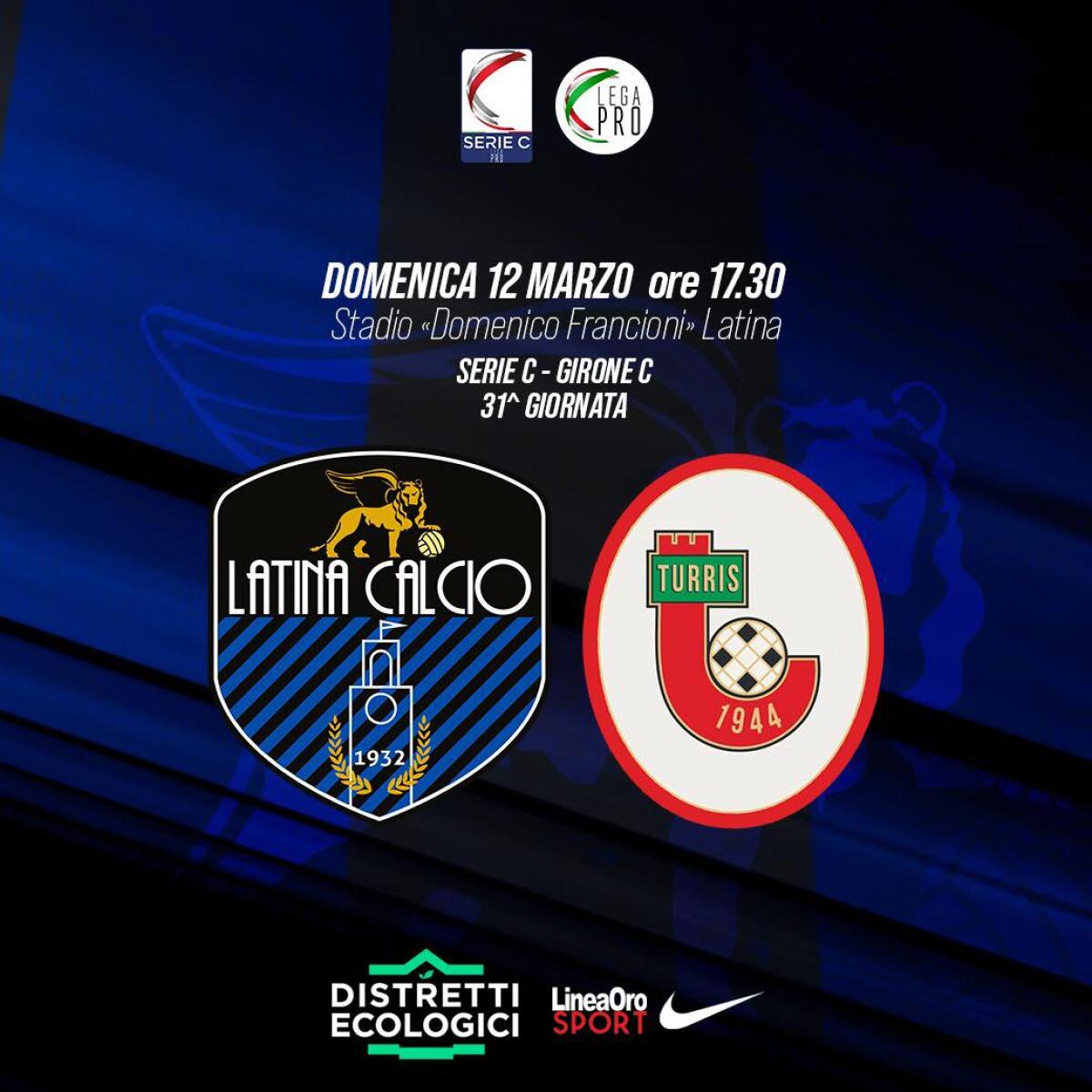 Calcio di Lega Pro: il Latina attende la Turris. Mercoledì si torna in campo contro Potenza. - 