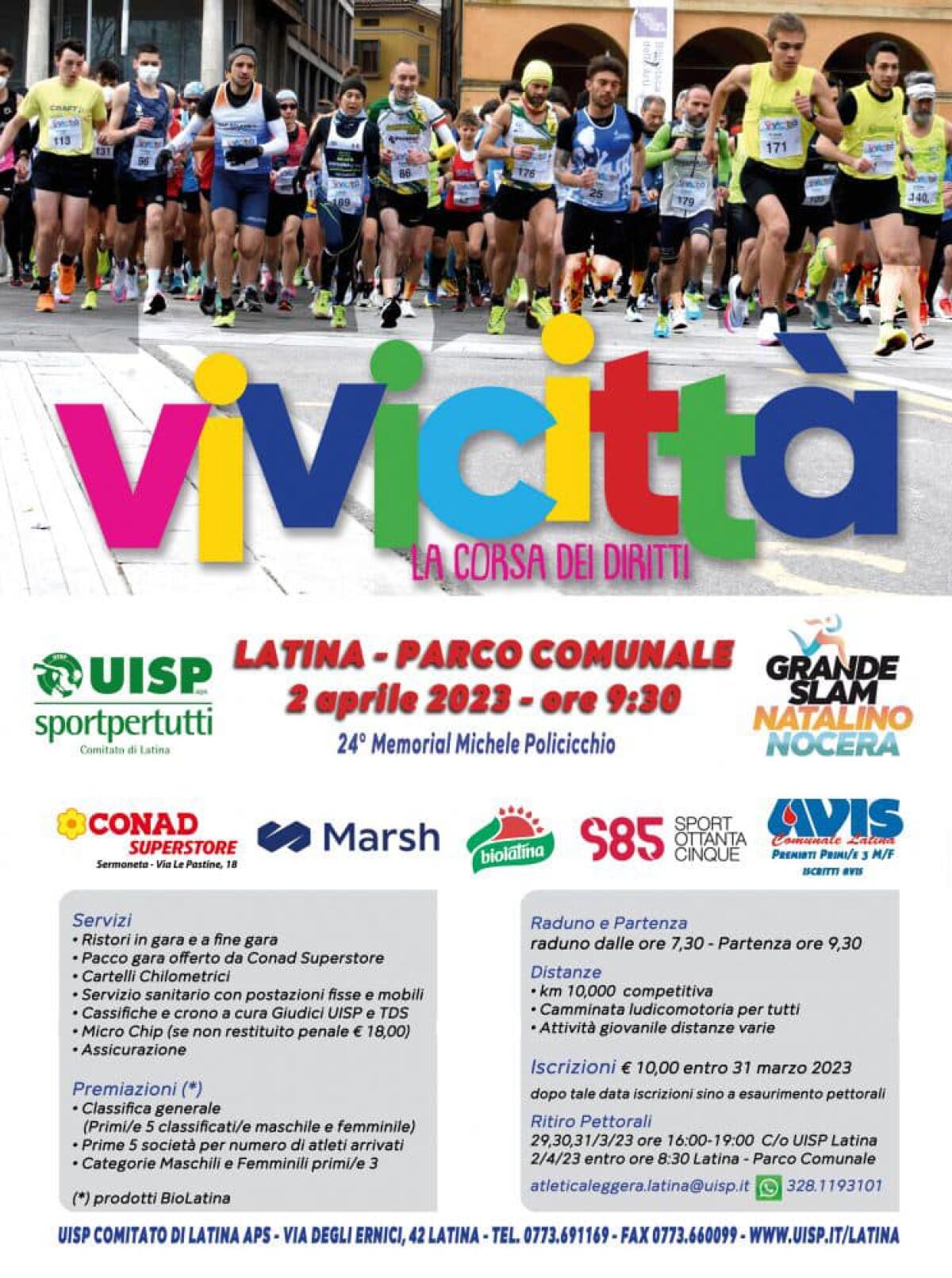 <strong>Latina torna ad animarsi con il Vivicittà e le sue iniziative collaterali</strong> - 