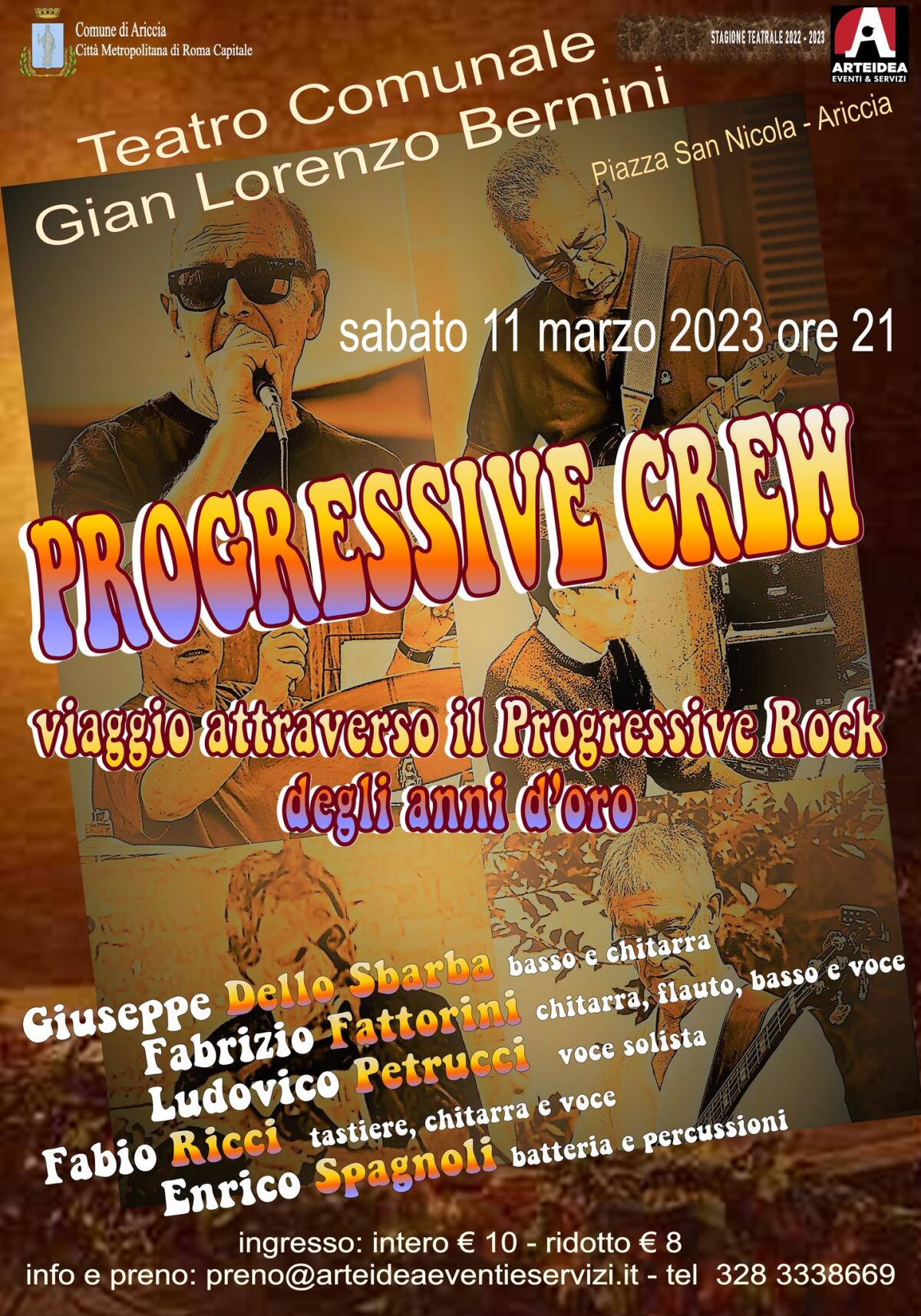 Al Teatro Bernini di Ariccia il concerto dei “Progressive Crew”. - 