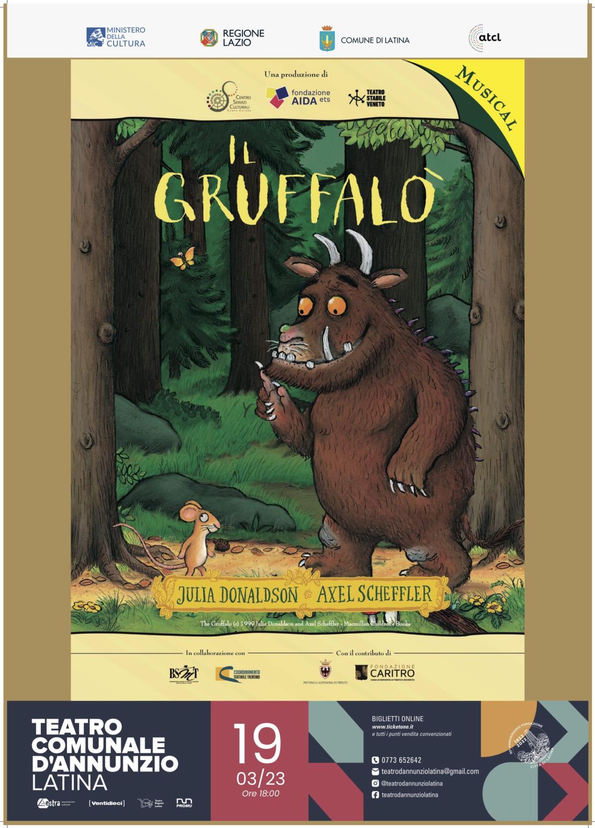 Al Teatro D'Annunzio di Latina in scena "Il Gruffalò" - 