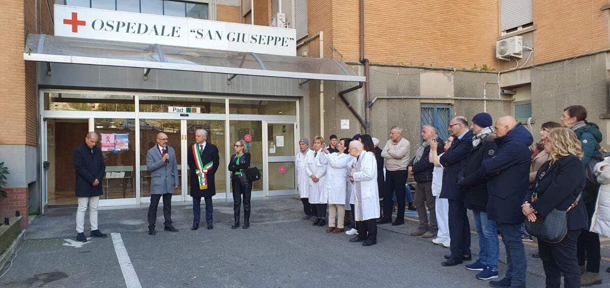 Giornata in memoria delle vittime del Covid, all’Ospedale San Giuseppe di Marino inaugurata una targa ricordo. - 